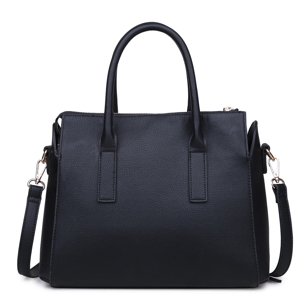 Product Image of Product Image of Moda Luxe Verona Satchel 842017114918 View 3 | Black