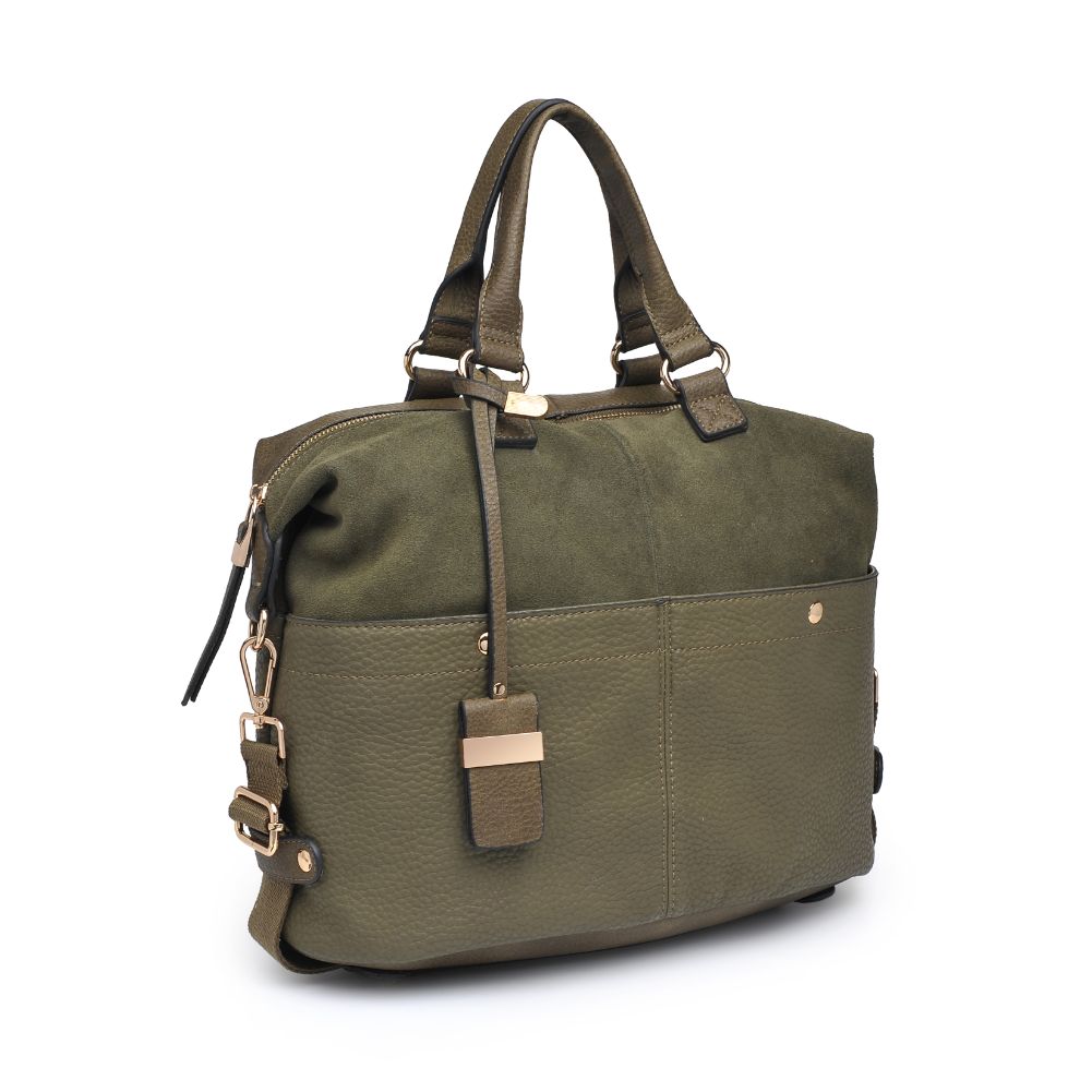 Product Image of Moda Luxe London Satchel 842017100768 View 6 | Olive