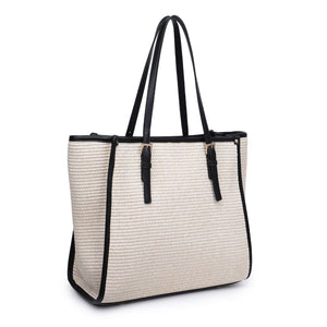 Product Image of Moda Luxe Brixley Tote 842017131618 View 6 | Natural Black