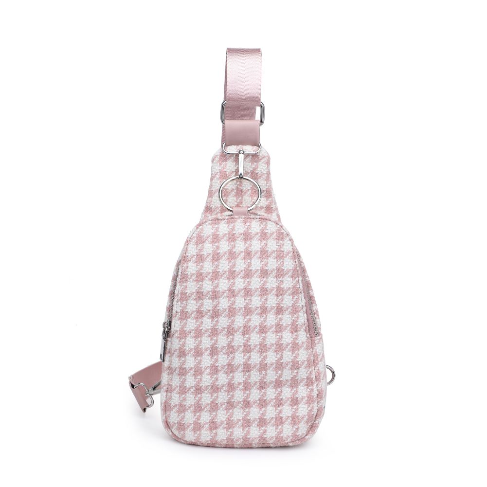 Product Image of Moda Luxe Regina Sling Backpack 842017133377 View 5 | Pink White