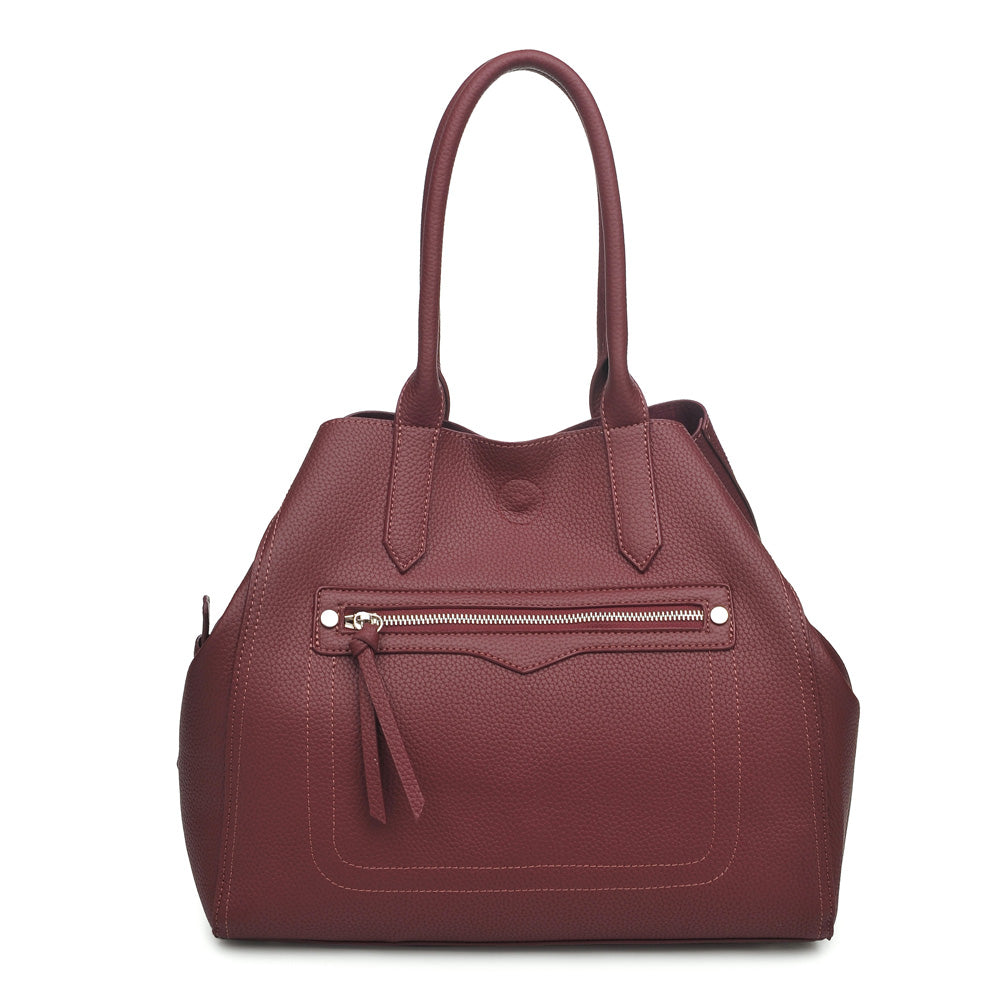 Product Image of Moda Luxe Camden Tote 842017116745 View 5 | Burgundy