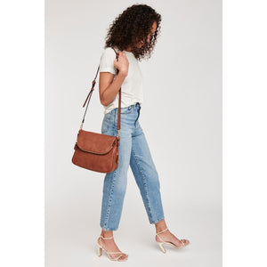 Woman wearing Saddle Moda Luxe Dandelion Crossbody 819248013761 View 4 | Saddle