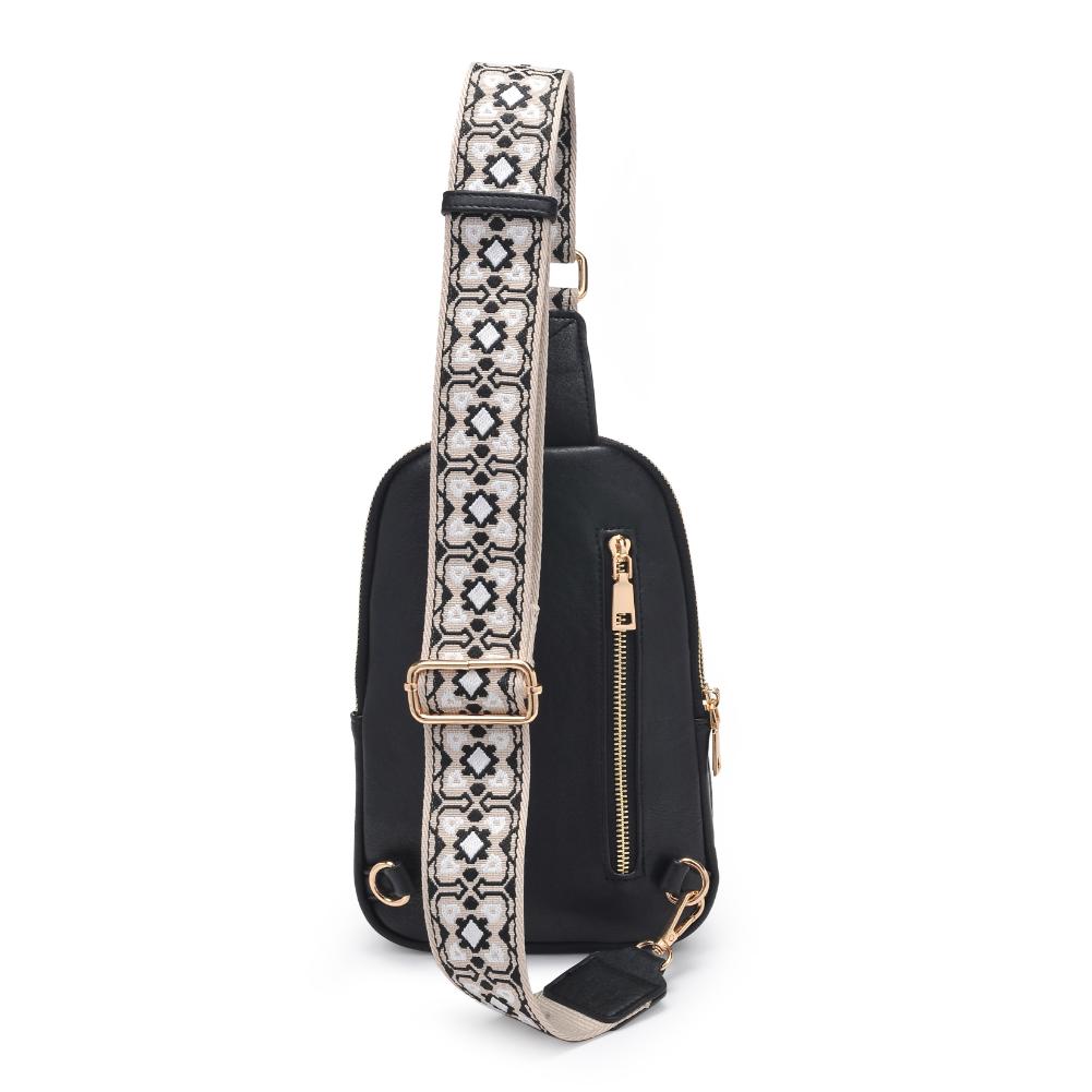 Product Image of Product Image of Moda Luxe Zuri Sling Backpack 842017135838 View 3 | Black