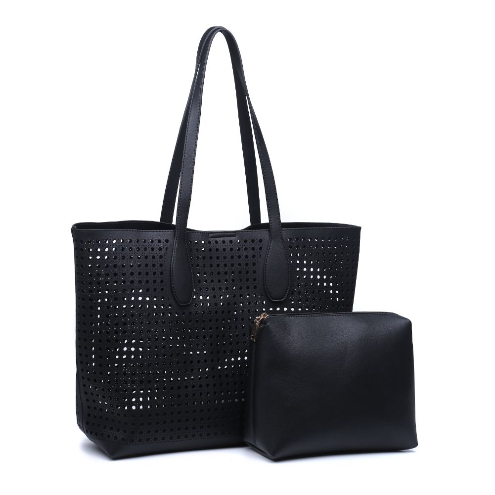 Product Image of Moda Luxe Brazil Tote 842017124207 View 6 | Black