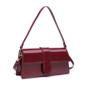 Product Image of Moda Luxe Violet - Patent Crossbody 842017136620 View 6 | Burgundy