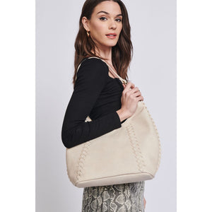 Woman wearing Ivory Moda Luxe Hadley Hobo 842017129806 View 1 | Ivory