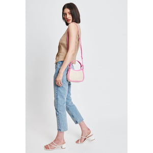 Woman wearing Natural Pink Moda Luxe Aimee Crossbody 842017131182 View 2 | Natural Pink