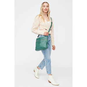 Woman wearing Emerald Moda Luxe Nova Crossbody 842017130376 View 2 | Emerald