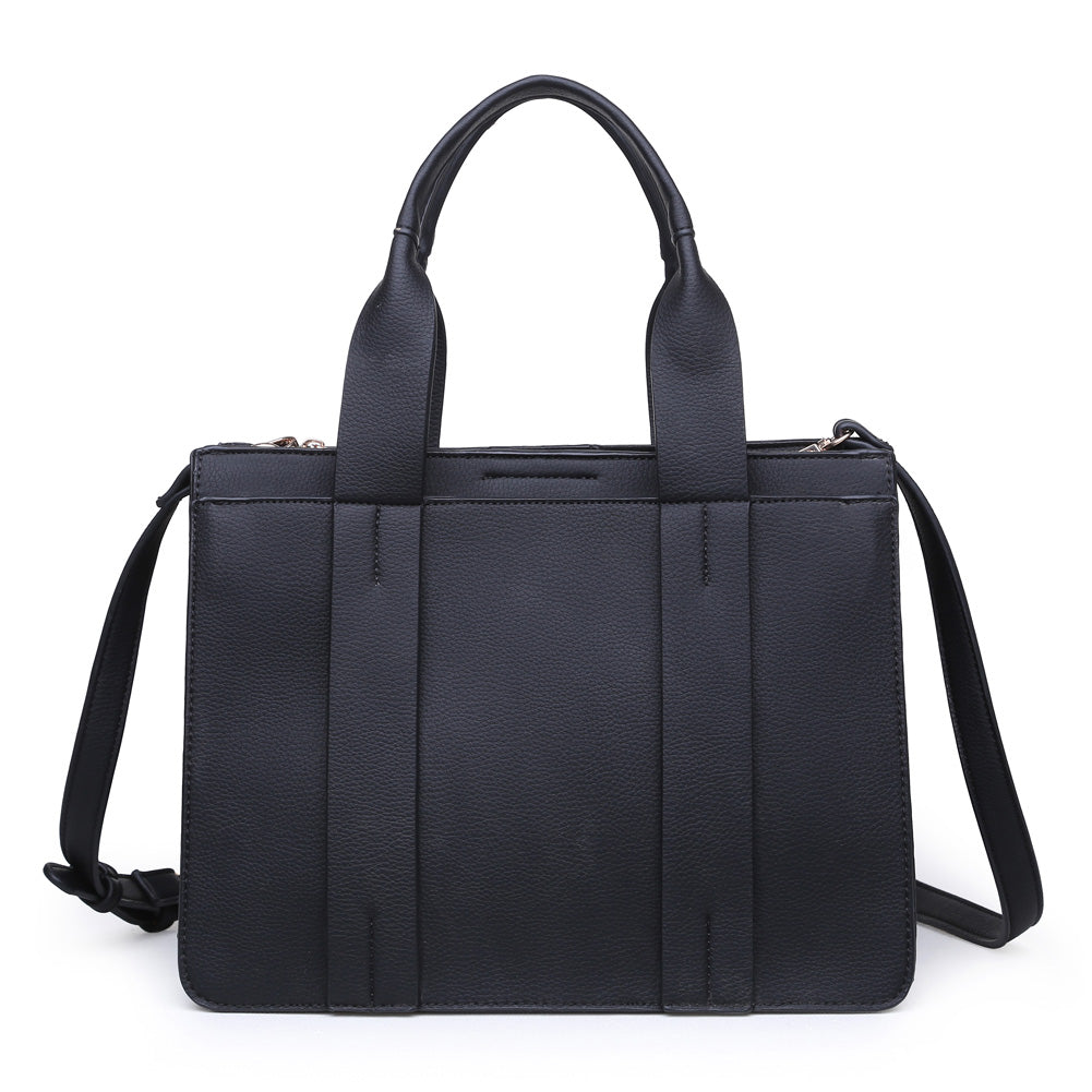 Product Image of Moda Luxe Kelly Satchel 842017116318 View 1 | Black