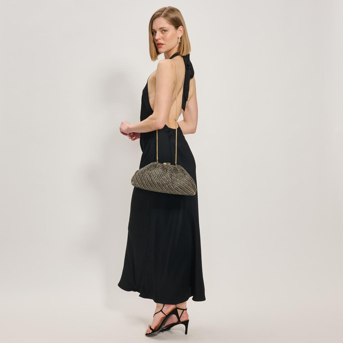 Woman wearing Black Natural Moda Luxe Brisa Crossbody 842017137849 View 3 | Black Natural