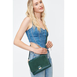 Woman wearing Emerald Moda Luxe Hannah Crossbody 842017130277 View 2 | Emerald