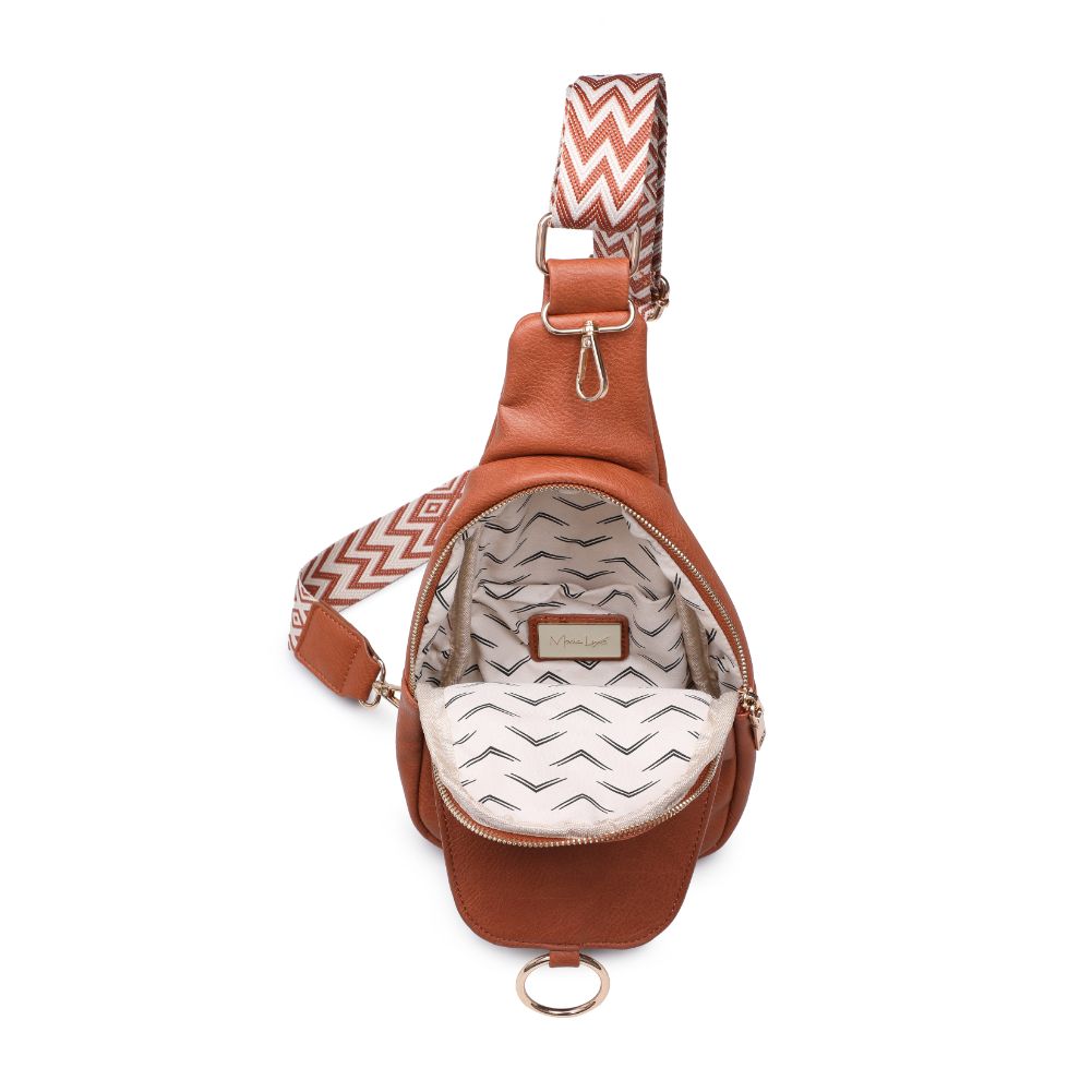 Product Image of Moda Luxe Regina Sling Backpack 842017133339 View 8 | Tan