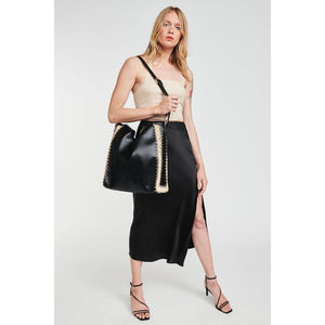 Woman wearing Black Moda Luxe Havana Hobo 842017123699 View 2 | Black