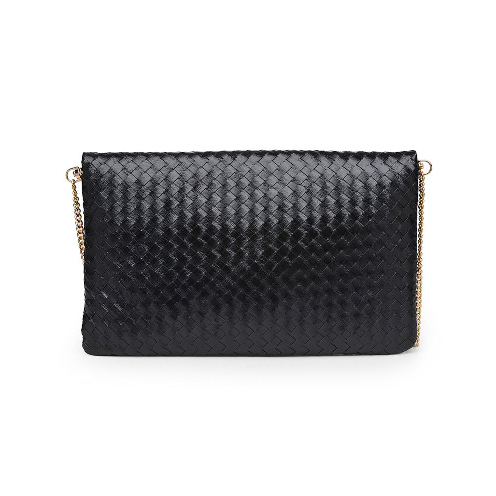 Product Image of Moda Luxe Alicia Woven Clutch 842017118053 View 7 | Black