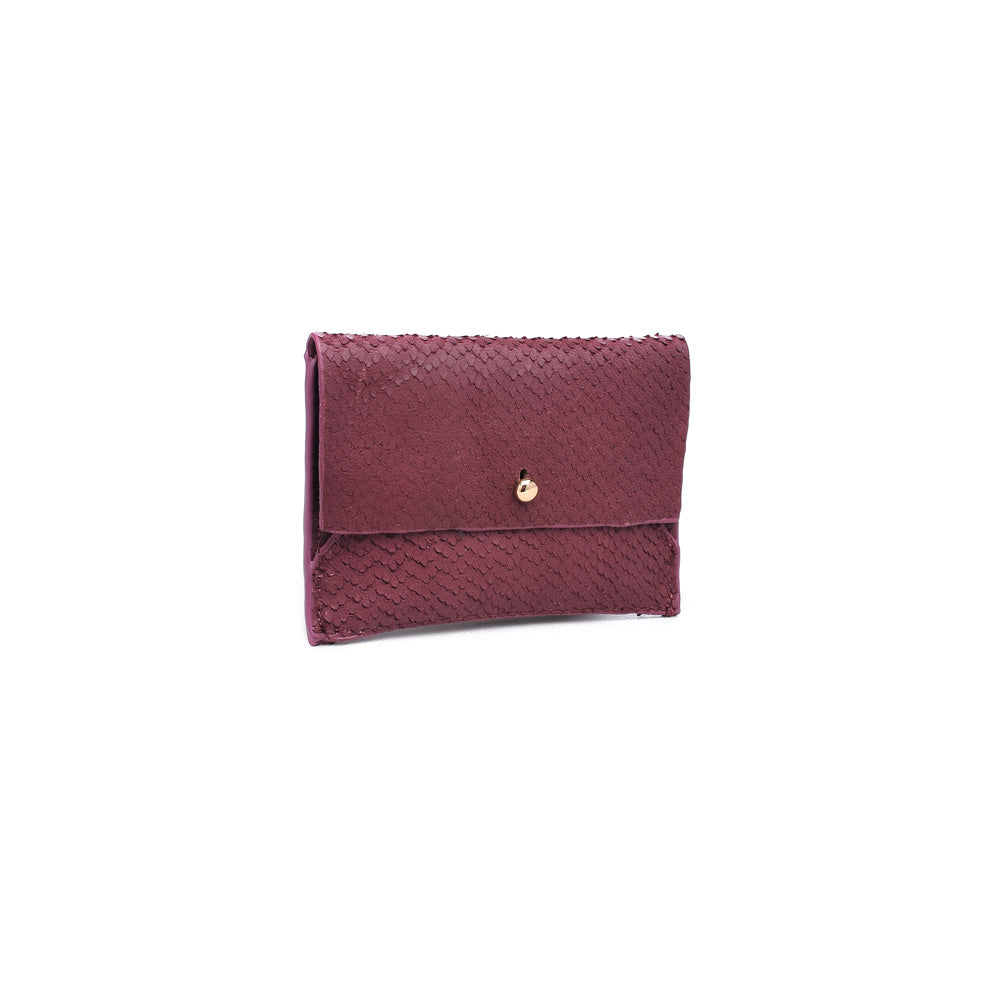 Product Image of Moda Luxe Elle Lizard Burgundy Wallet 842017119845 View 2 | Burgundy