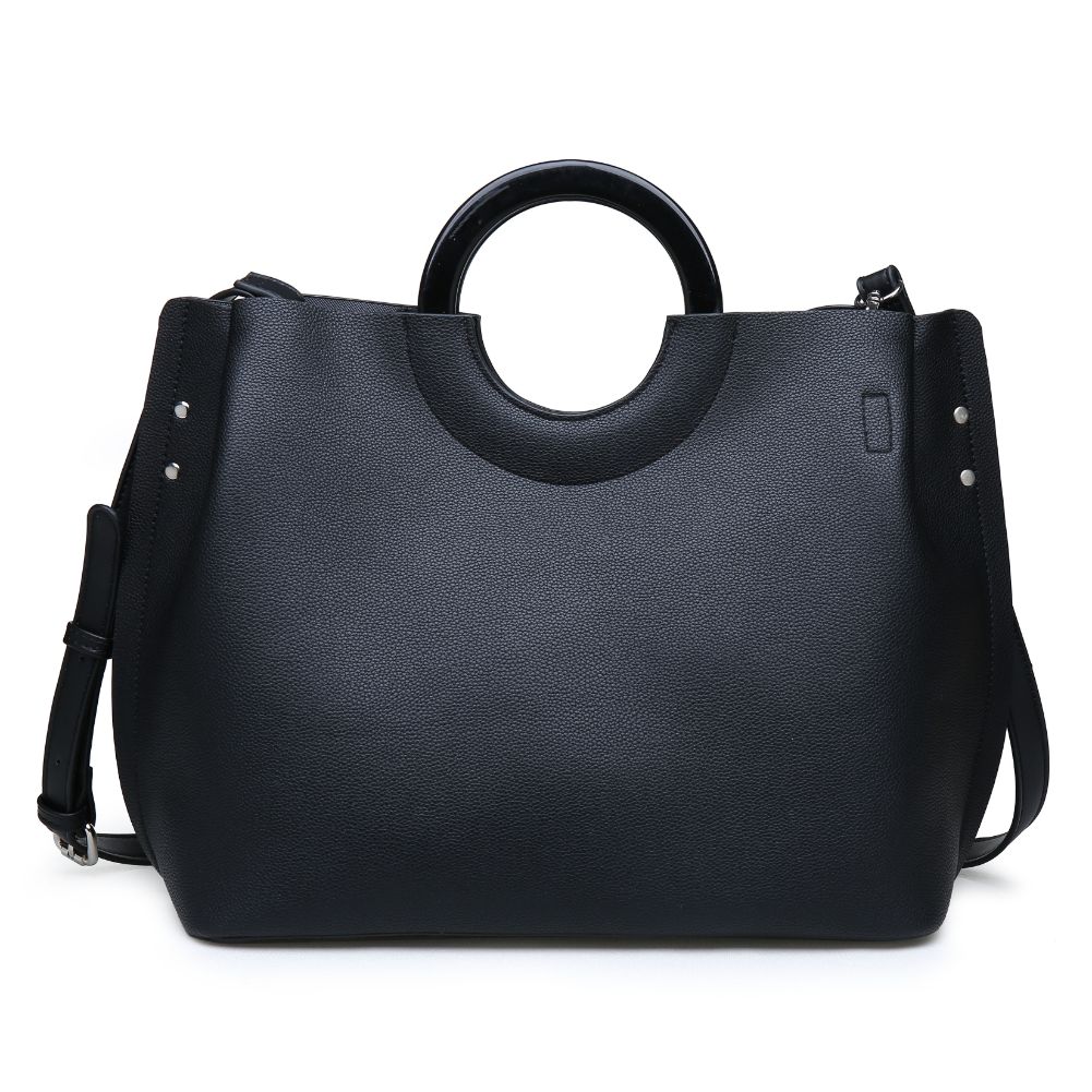 Product Image of Moda Luxe Rebecca Satchel 842017114468 View 7 | Black