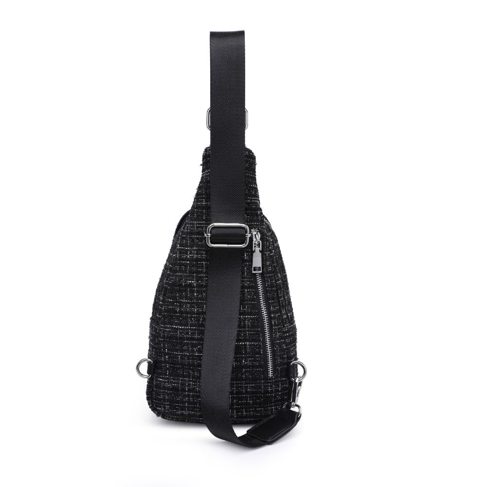 Product Image of Moda Luxe Regina Sling Backpack 842017133360 View 7 | Black