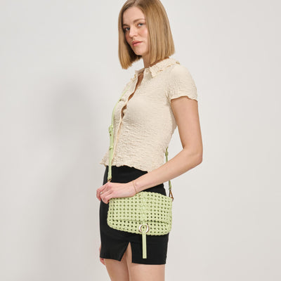 Woman wearing Pistachio Moda Luxe Camilla Crossbody 842017137610 View 1 | Pistachio