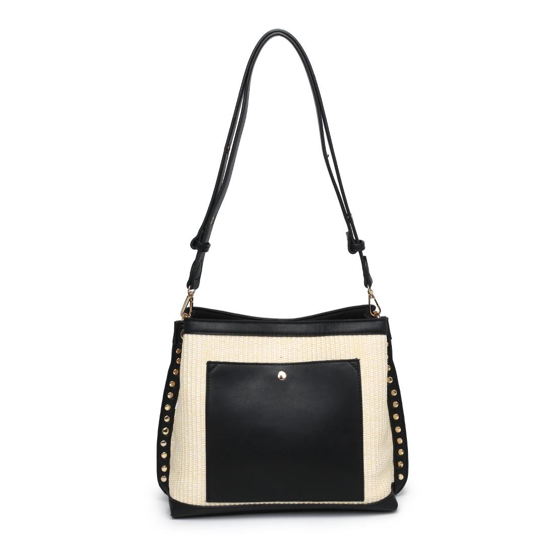 Product Image of Moda Luxe Rina Shoulder Bag 842017138150 View 7 | Ivory Black