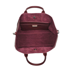 Product Image of Moda Luxe Camden Tote 842017116745 View 8 | Burgundy