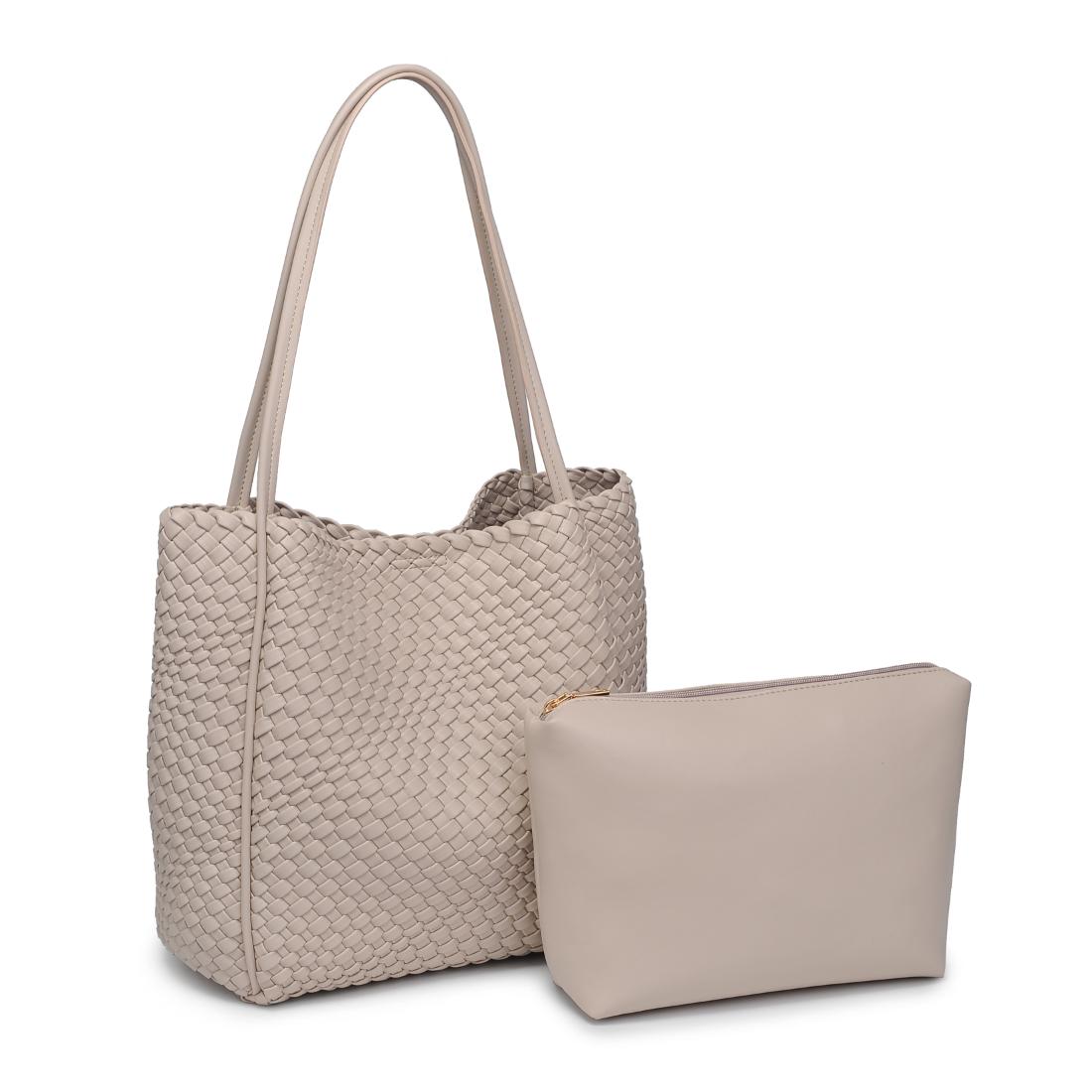 Product Image of Moda Luxe Gladys Tote 842017137252 View 6 | Ivory