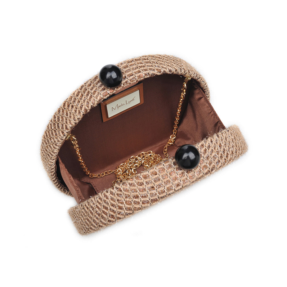 Product Image of Moda Luxe Coco Evening Bag 842017115199 View 4 | Camel