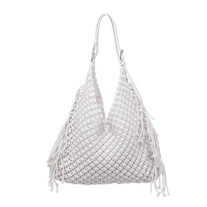 Product Image of Moda Luxe Ariel Hobo 842017131816 View 5 | White