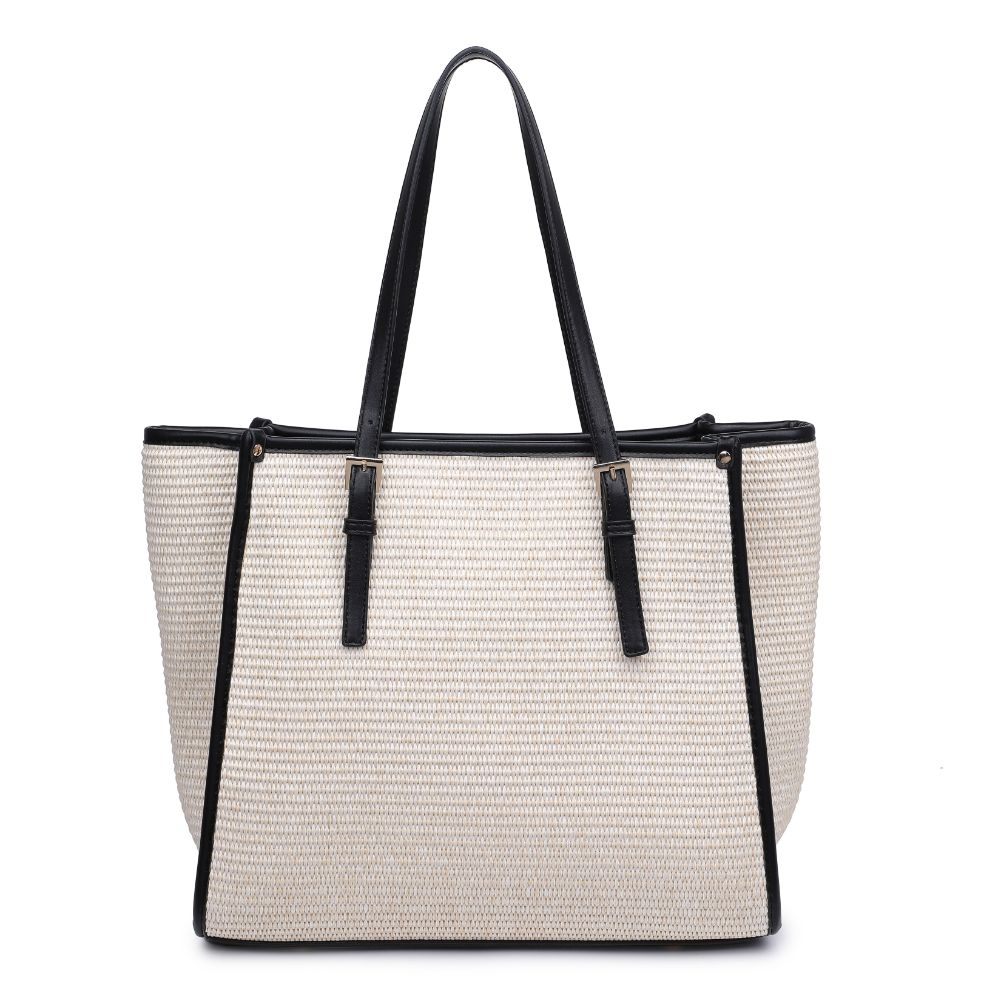 Product Image of Moda Luxe Brixley Tote 842017131618 View 5 | Natural Black