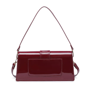 Product Image of Moda Luxe Violet - Patent Crossbody 842017136620 View 7 | Burgundy