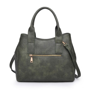 Product Image of Product Image of Moda Luxe Kaitlyn Satchel 842017122333 View 3 | Olive