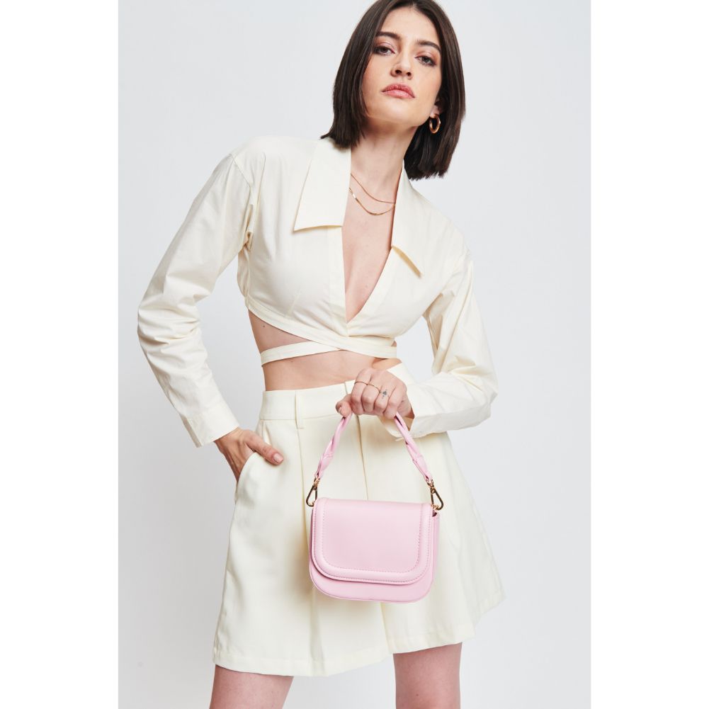 Woman wearing Rose Moda Luxe Vanna Crossbody 842017131038 View 1 | Rose