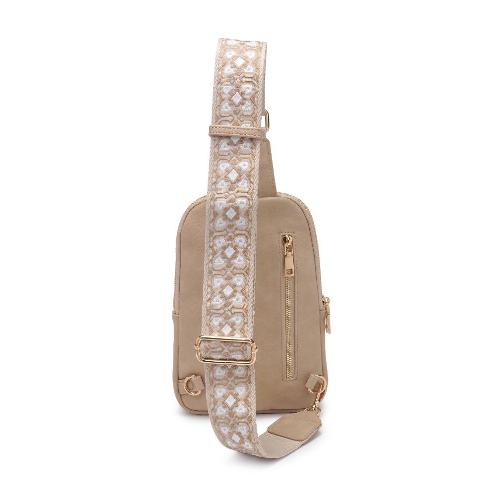 Product Image of Product Image of Moda Luxe Zuri Sling Backpack 842017135852 View 3 | Natural