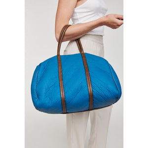 Woman wearing Blue Moda Luxe Canyon Weekender 842017101406 View 2 | Blue