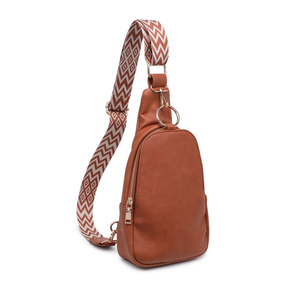 Product Image of Moda Luxe Regina Sling Backpack 842017133339 View 6 | Tan