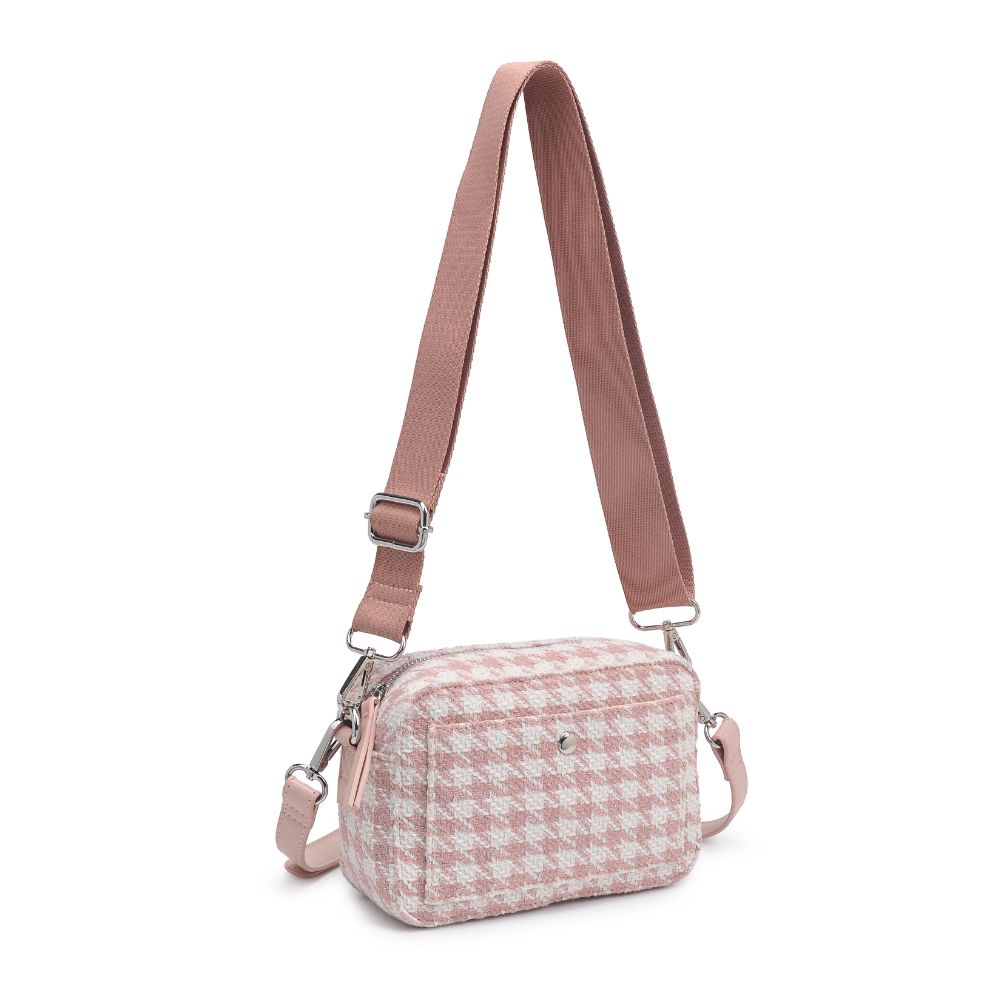 Product Image of Moda Luxe Keekee - Houndstooth Crossbody 842017133032 View 6 | Pink