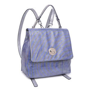 Moda Luxe Antoinette-Striped Women : Backpacks : Backpack 842017112105 | Blue